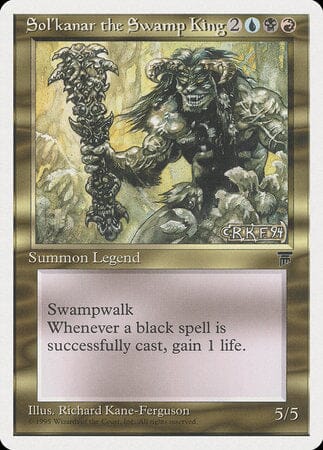 Sol'kanar the Swamp King [Chronicles] MTG Single Magic: The Gathering  | Multizone: Comics And Games