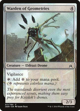Warden of Geometries [Oath of the Gatewatch] MTG Single Magic: The Gathering  | Multizone: Comics And Games