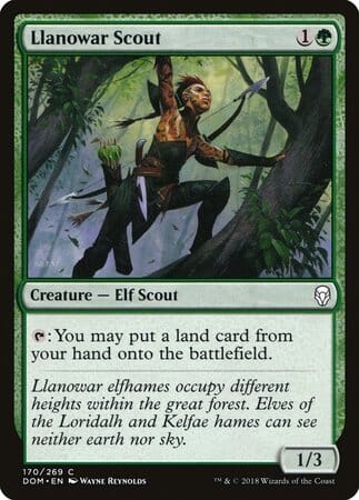 Llanowar Scout [Dominaria] MTG Single Magic: The Gathering  | Multizone: Comics And Games