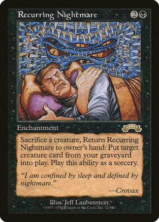 Recurring Nightmare [Exodus] MTG Single Magic: The Gathering  | Multizone: Comics And Games