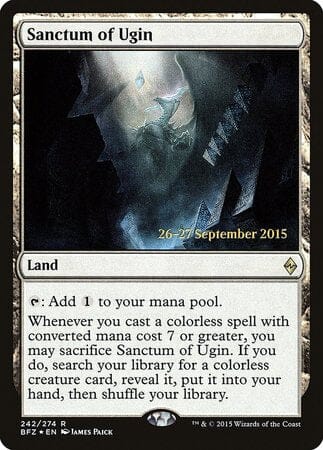 Sanctum of Ugin [Battle for Zendikar Promos] MTG Single Magic: The Gathering  | Multizone: Comics And Games