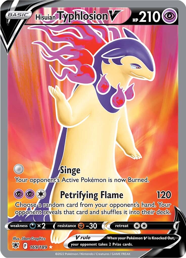 Hisuian Typhlosion V (169/189) [Sword & Shield: Astral Radiance] Pokemon Single Pokémon  | Multizone: Comics And Games