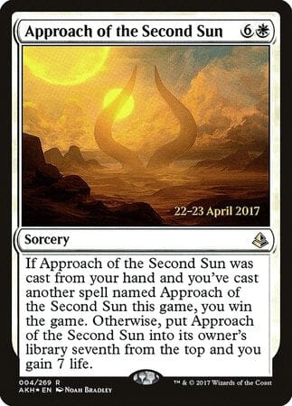 Approach of the Second Sun [Amonkhet Promos] MTG Single Magic: The Gathering  | Multizone: Comics And Games