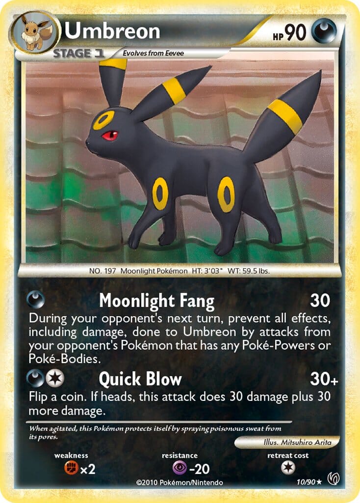 Umbreon (10/90) (Theme Deck Exclusive) [HeartGold & SoulSilver: Undaunted] Pokemon Single Pokémon  | Multizone: Comics And Games