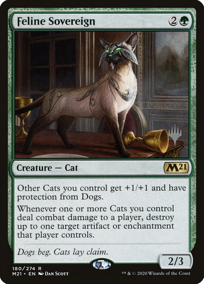 Feline Sovereign (Promo Pack) [Core Set 2021 Promos] MTG Single Magic: The Gathering  | Multizone: Comics And Games