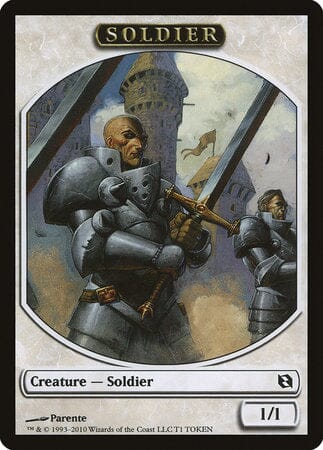 Soldier Token [Duel Decks: Elspeth vs. Tezzeret Tokens] MTG Single Magic: The Gathering  | Multizone: Comics And Games