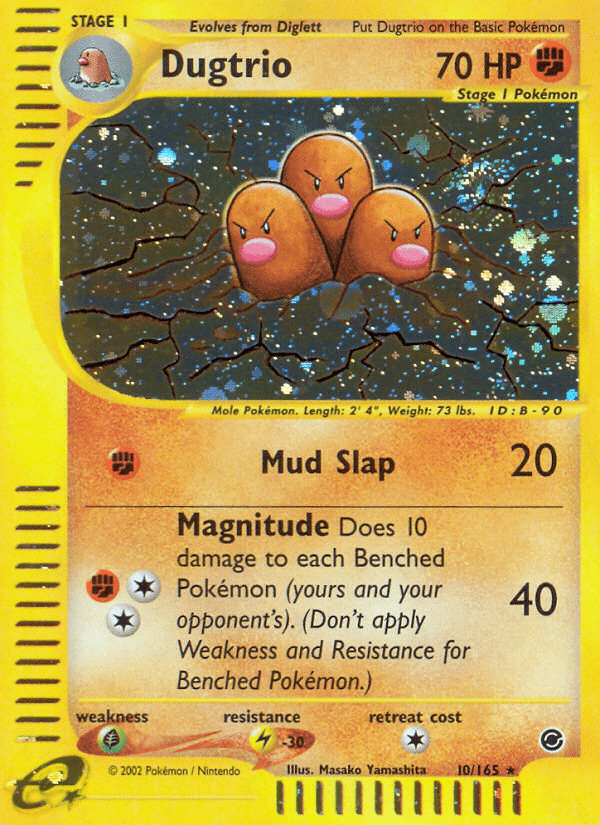 Dugtrio (10/165) [Expedition: Base Set] Pokemon Single Pokémon  | Multizone: Comics And Games