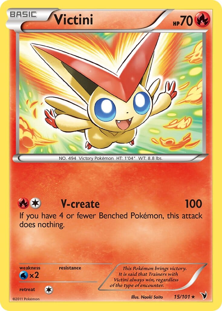 Victini (15/101) (Theme Deck Exclusive) [Black & White: Noble Victories] Pokemon Single Pokémon  | Multizone: Comics And Games