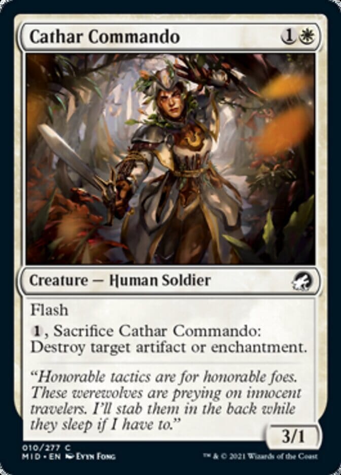 Cathar Commando [Innistrad: Midnight Hunt] MTG Single Magic: The Gathering  | Multizone: Comics And Games