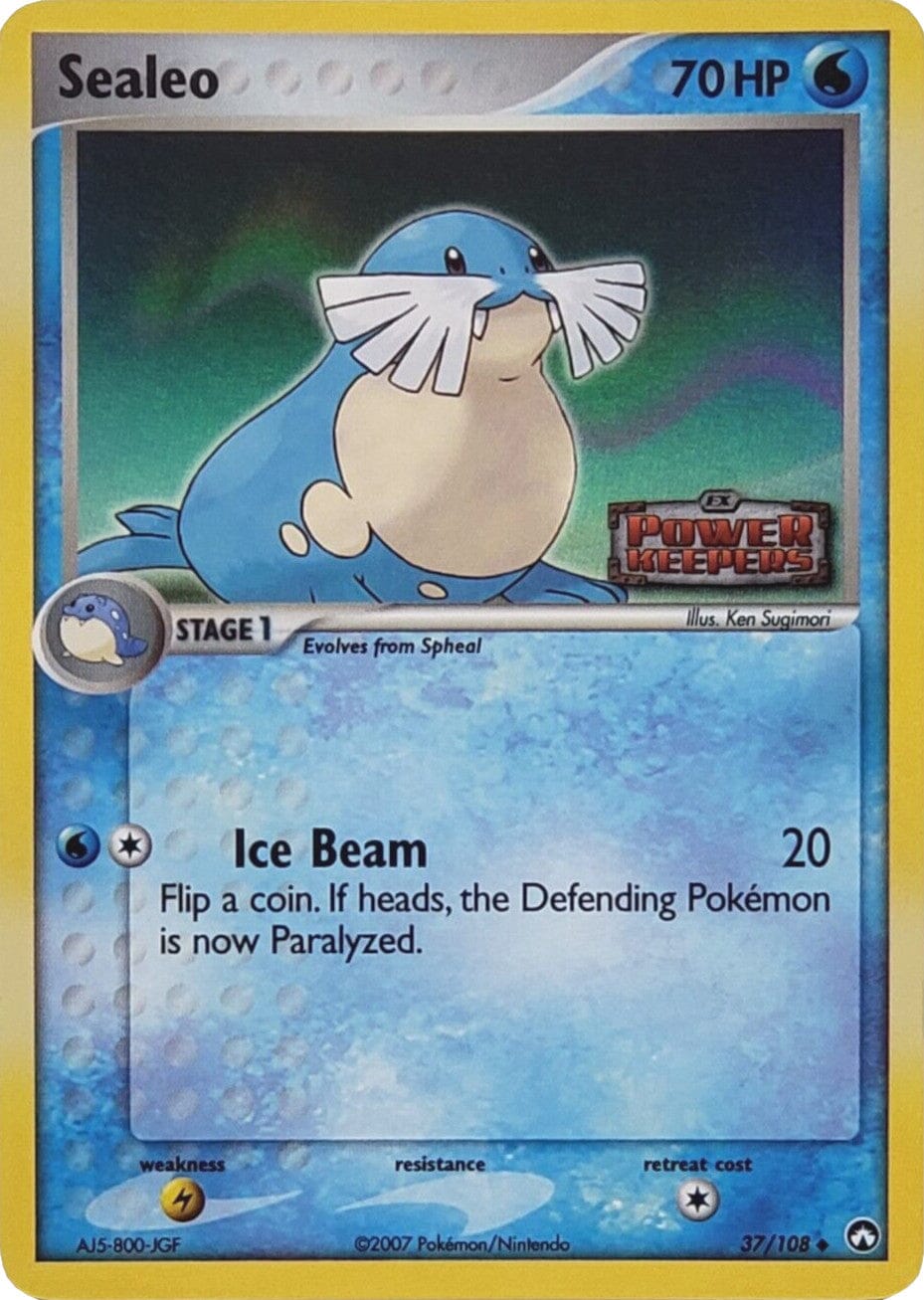Sealeo (37/108) (Stamped) [EX: Power Keepers] Pokemon Single Pokémon  | Multizone: Comics And Games