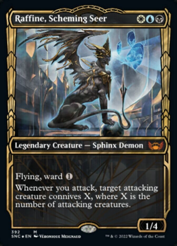 Raffine, Scheming Seer (Showcase Golden Age Gilded Foil) [Streets of New Capenna] MTG Single Magic: The Gathering  | Multizone: Comics And Games