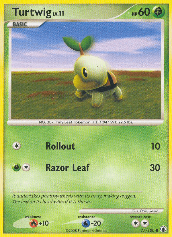 Turtwig (77/100) [Diamond & Pearl: Majestic Dawn] Pokemon Single Pokémon  | Multizone: Comics And Games