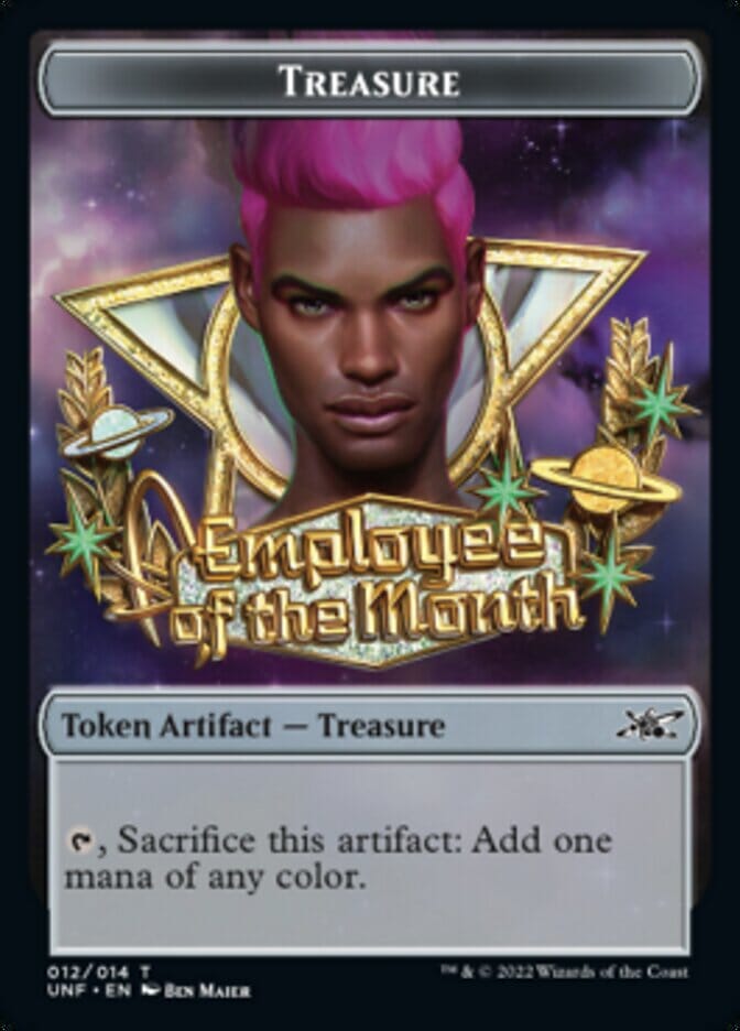 Treasure (012) Token [Unfinity Tokens] MTG Single Magic: The Gathering  | Multizone: Comics And Games