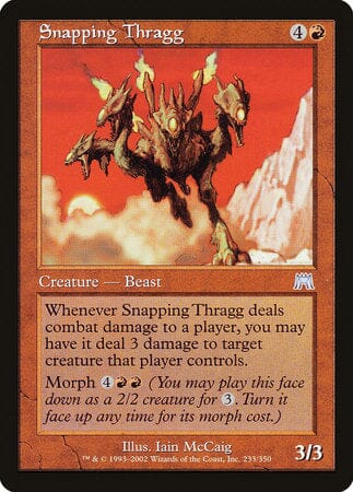 Snapping Thragg [Onslaught] MTG Single Magic: The Gathering  | Multizone: Comics And Games