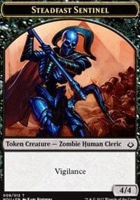 Steadfast Sentinel // Zombie Double-sided Token [Hour of Devastation Tokens] MTG Single Magic: The Gathering  | Multizone: Comics And Games