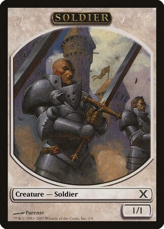 Soldier Token [Tenth Edition Tokens] MTG Single Magic: The Gathering  | Multizone: Comics And Games