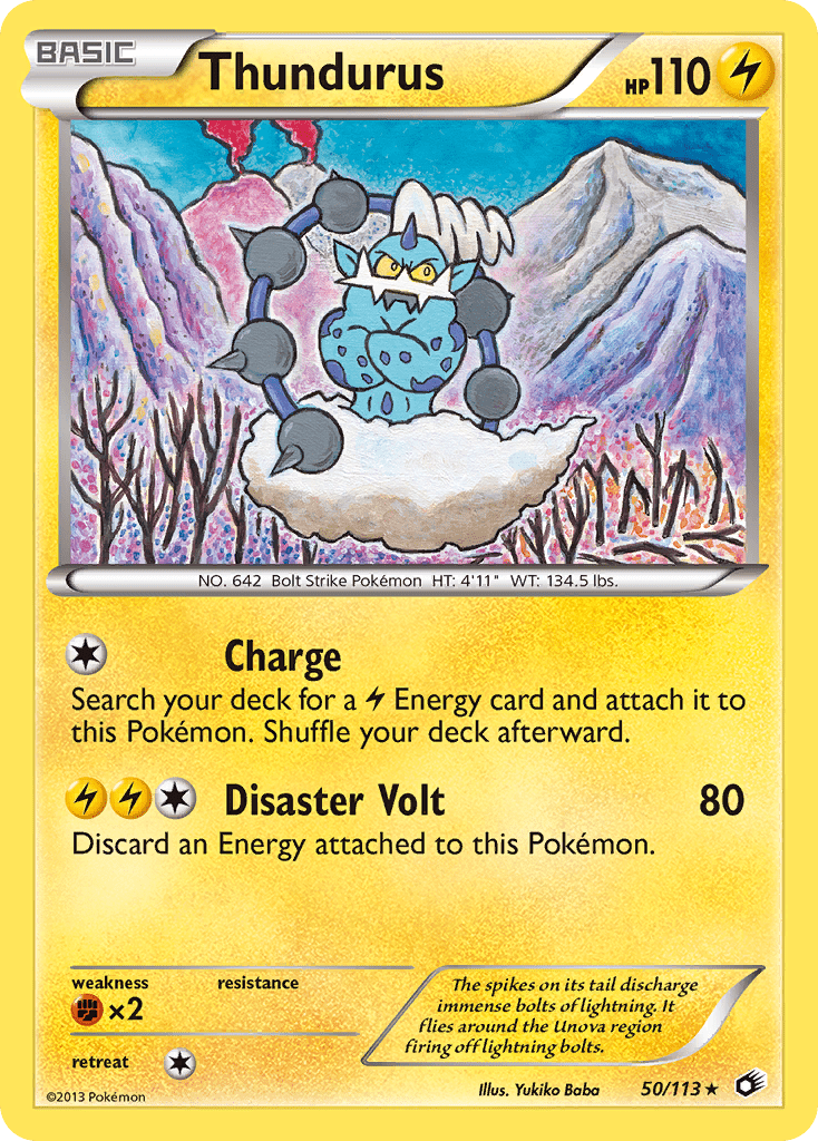 Thundurus (50/113) [Black & White: Legendary Treasures] Pokemon Single Pokémon  | Multizone: Comics And Games