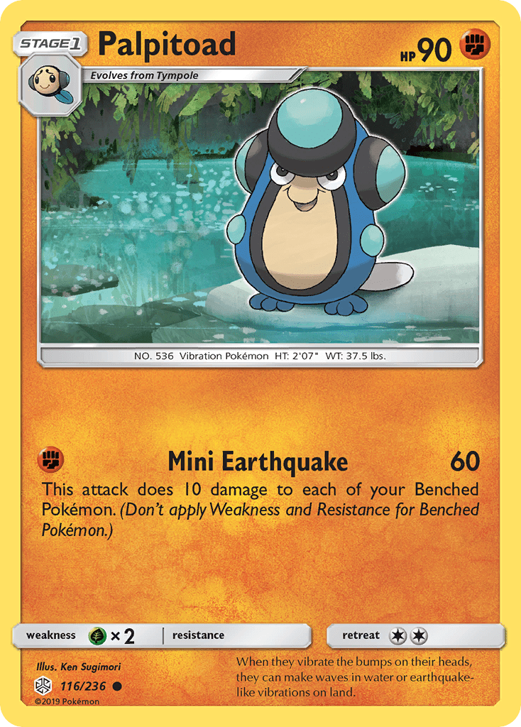 Palpitoad (116/236) [Sun & Moon: Cosmic Eclipse] Pokemon Single Pokémon  | Multizone: Comics And Games
