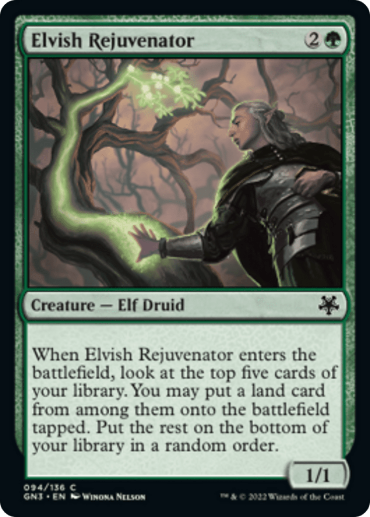 Elvish Rejuvenator [Game Night: Free-for-All] MTG Single Magic: The Gathering  | Multizone: Comics And Games