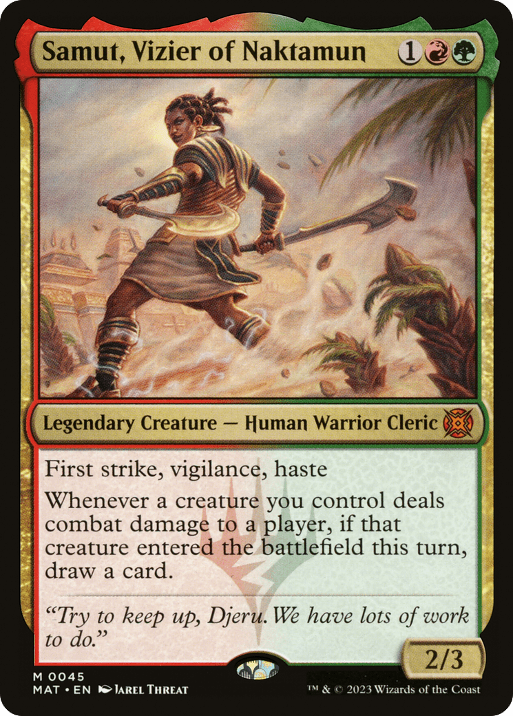 Samut, Vizier of Naktamun [March of the Machine: The Aftermath] MTG Single Magic: The Gathering  | Multizone: Comics And Games