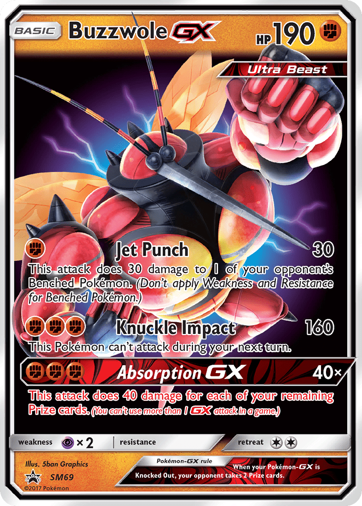 Buzzwole GX (SM69) [Sun & Moon: Black Star Promos] Pokemon Single Pokémon  | Multizone: Comics And Games