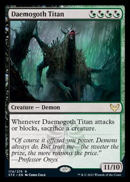 Daemogoth Titan [Strixhaven: School of Mages] MTG Single Magic: The Gathering  | Multizone: Comics And Games