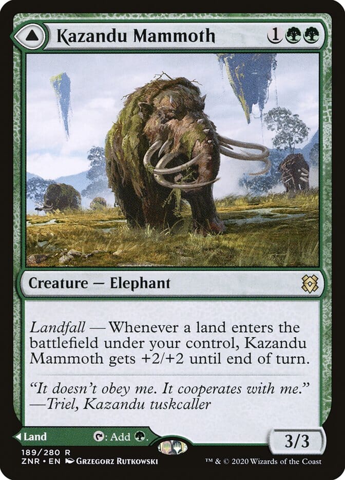 Kazandu Mammoth // Kazandu Valley [Zendikar Rising] MTG Single Magic: The Gathering  | Multizone: Comics And Games