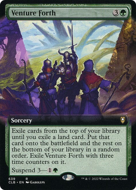 Venture Forth (Extended Art) [Commander Legends: Battle for Baldur's Gate] MTG Single Magic: The Gathering  | Multizone: Comics And Games