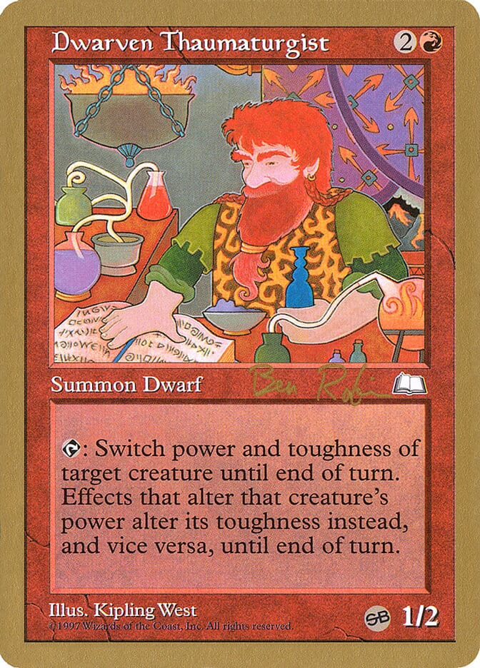 Dwarven Thaumaturgist (Ben Rubin) (SB) [World Championship Decks 1998] MTG Single Magic: The Gathering  | Multizone: Comics And Games