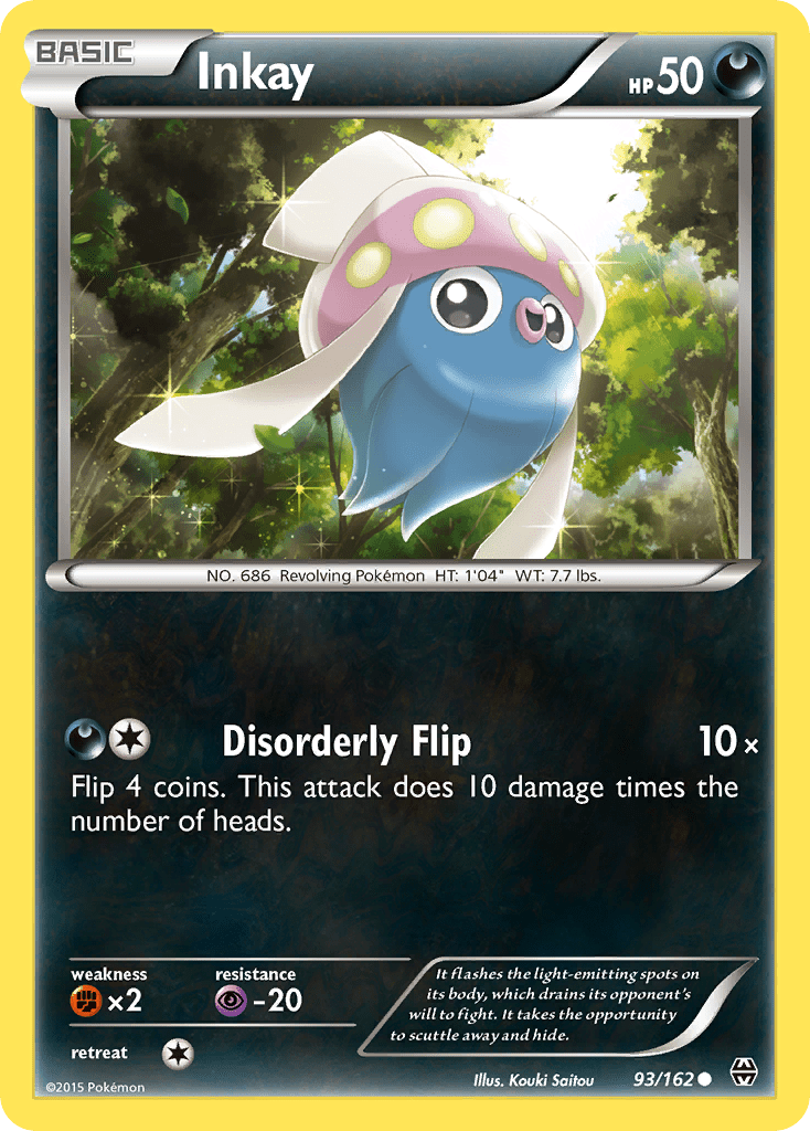 Inkay (93/162) [XY: BREAKthrough] Pokemon Single Pokémon  | Multizone: Comics And Games