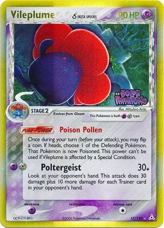 Vileplume (17/110) (Delta Species) (Stamped) [EX: Holon Phantoms] Pokemon Single Pokémon  | Multizone: Comics And Games