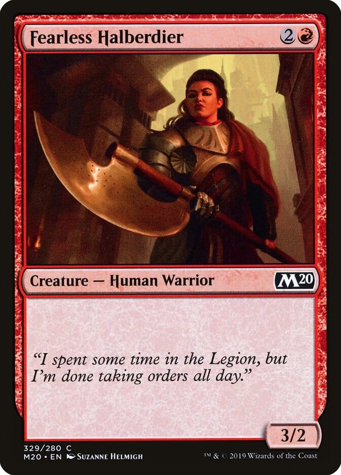 Fearless Halberdier [Core Set 2020] MTG Single Magic: The Gathering  | Multizone: Comics And Games