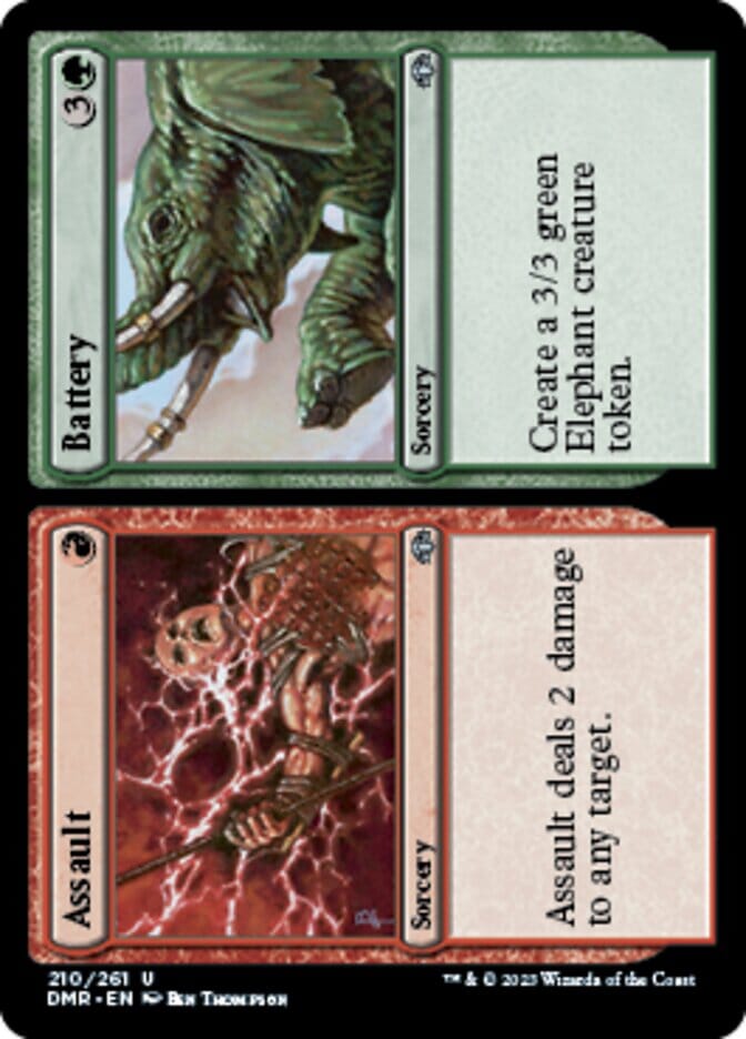 Assault // Battery [Dominaria Remastered] MTG Single Magic: The Gathering  | Multizone: Comics And Games