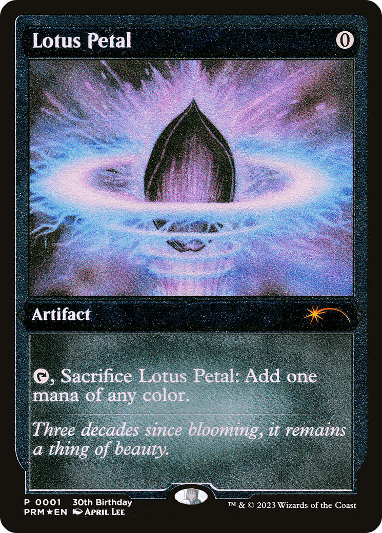 Lotus Petal (Foil Etched) [30th Anniversary Promos] MTG Single Magic: The Gathering  | Multizone: Comics And Games