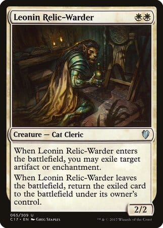 Leonin Relic-Warder [Commander 2017] MTG Single Magic: The Gathering  | Multizone: Comics And Games