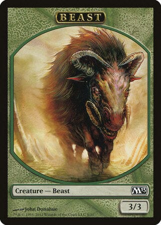 Beast Token [Magic 2013 Tokens] MTG Single Magic: The Gathering  | Multizone: Comics And Games