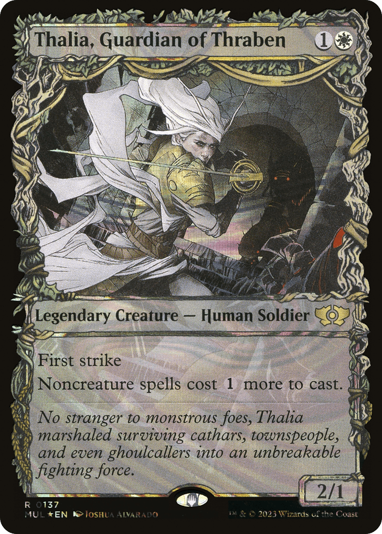 Thalia, Guardian of Thraben (Halo Foil) [Multiverse Legends] MTG Single Magic: The Gathering  | Multizone: Comics And Games