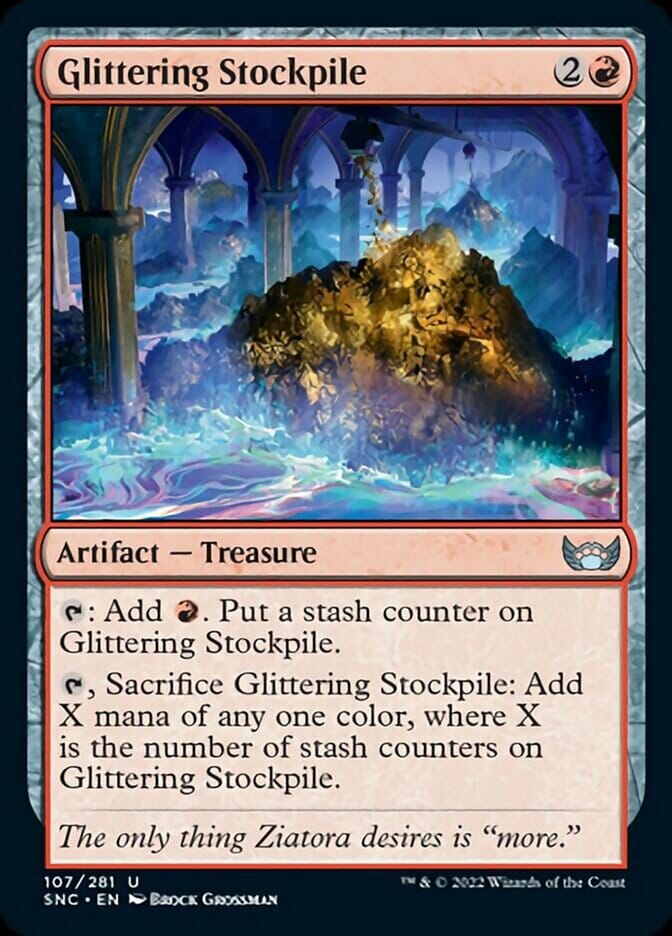 Glittering Stockpile [Streets of New Capenna] MTG Single Magic: The Gathering  | Multizone: Comics And Games