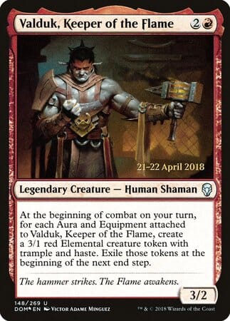 Valduk, Keeper of the Flame [Dominaria Promos] MTG Single Magic: The Gathering  | Multizone: Comics And Games