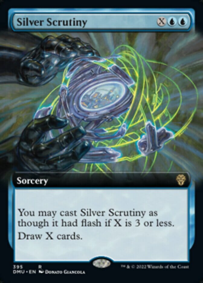 Silver Scrutiny (Extended Art) [Dominaria United] MTG Single Magic: The Gathering  | Multizone: Comics And Games