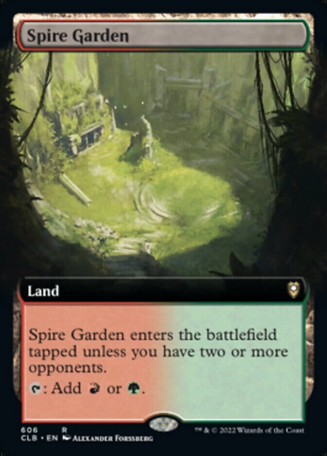 Spire Garden (Extended Art) [Commander Legends: Battle for Baldur's Gate] MTG Single Magic: The Gathering  | Multizone: Comics And Games