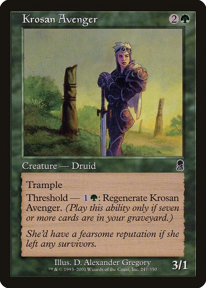 Krosan Avenger [Odyssey] MTG Single Magic: The Gathering  | Multizone: Comics And Games