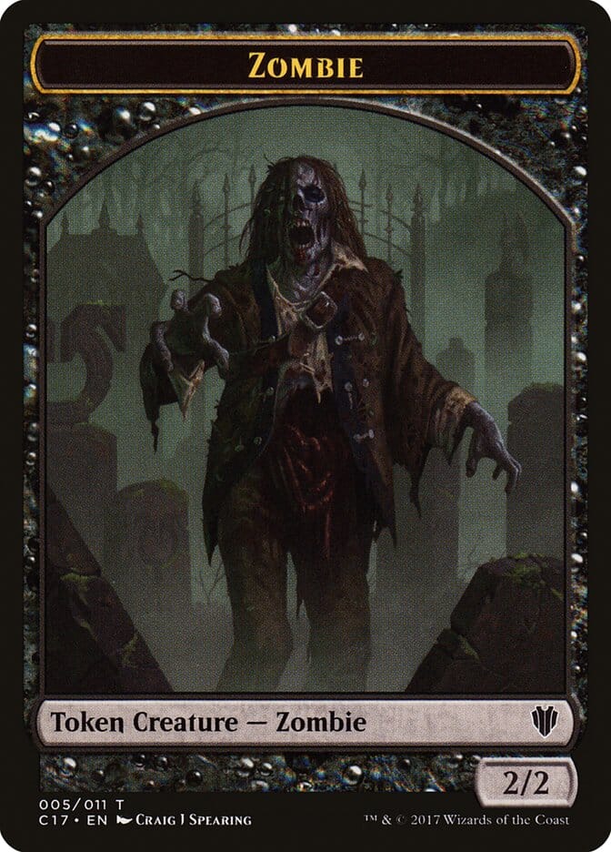 Zombie Token [Commander 2017 Tokens] MTG Single Magic: The Gathering  | Multizone: Comics And Games