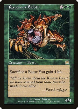 Ravenous Baloth [Onslaught] MTG Single Magic: The Gathering  | Multizone: Comics And Games