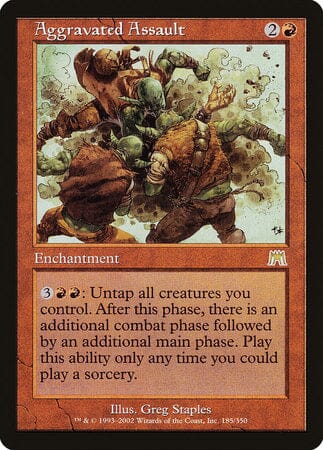 Aggravated Assault [Onslaught] MTG Single Magic: The Gathering  | Multizone: Comics And Games