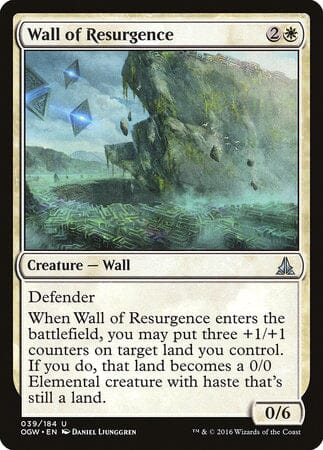 Wall of Resurgence [Oath of the Gatewatch] MTG Single Magic: The Gathering  | Multizone: Comics And Games