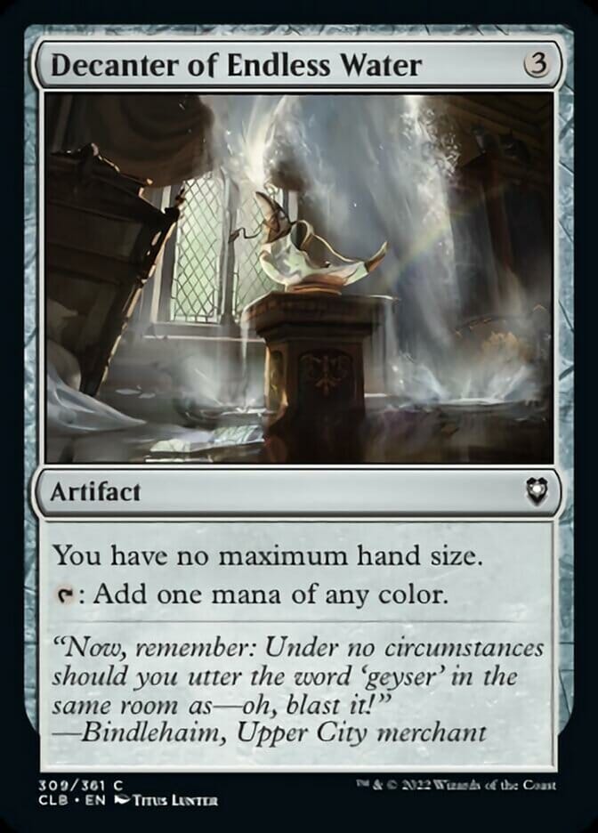 Decanter of Endless Water [Commander Legends: Battle for Baldur's Gate] MTG Single Magic: The Gathering  | Multizone: Comics And Games