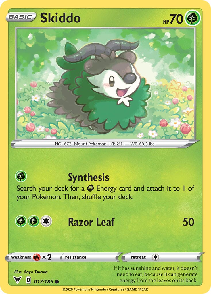 Skiddo (017/185) [Sword & Shield: Vivid Voltage] Pokemon Single Pokémon  | Multizone: Comics And Games