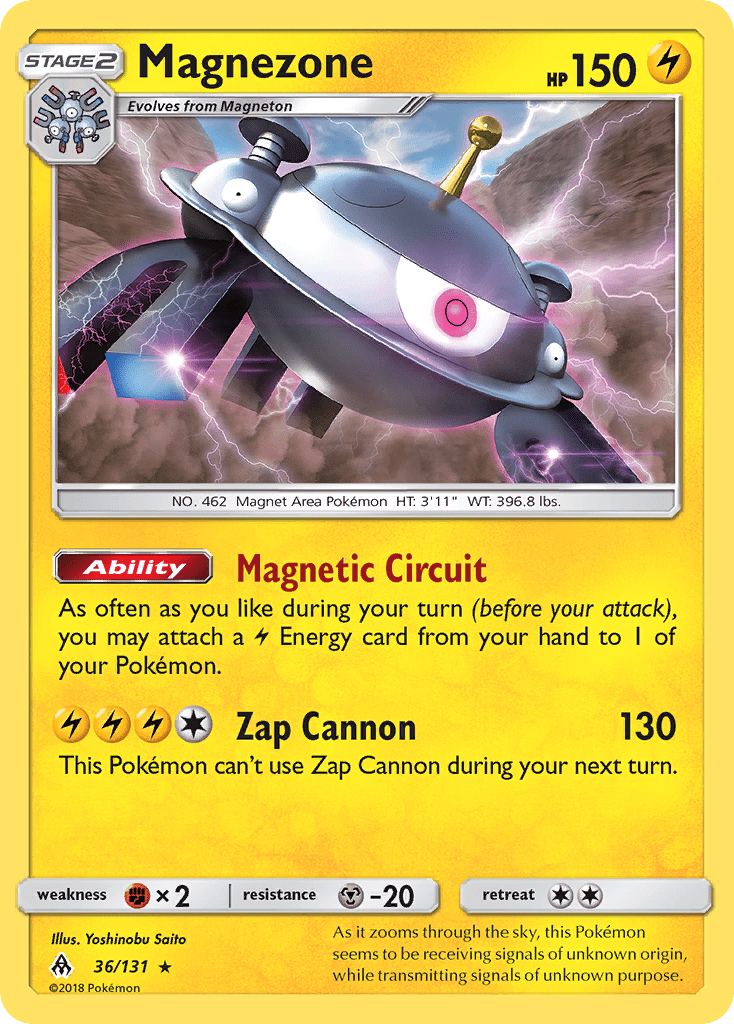 Magnezone (36/131) [Sun & Moon: Forbidden Light] Pokemon Single Pokémon  | Multizone: Comics And Games