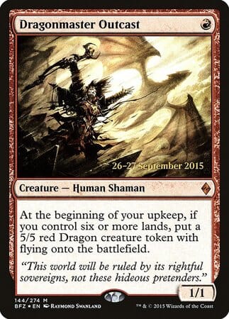Dragonmaster Outcast [Battle for Zendikar Promos] MTG Single Magic: The Gathering  | Multizone: Comics And Games